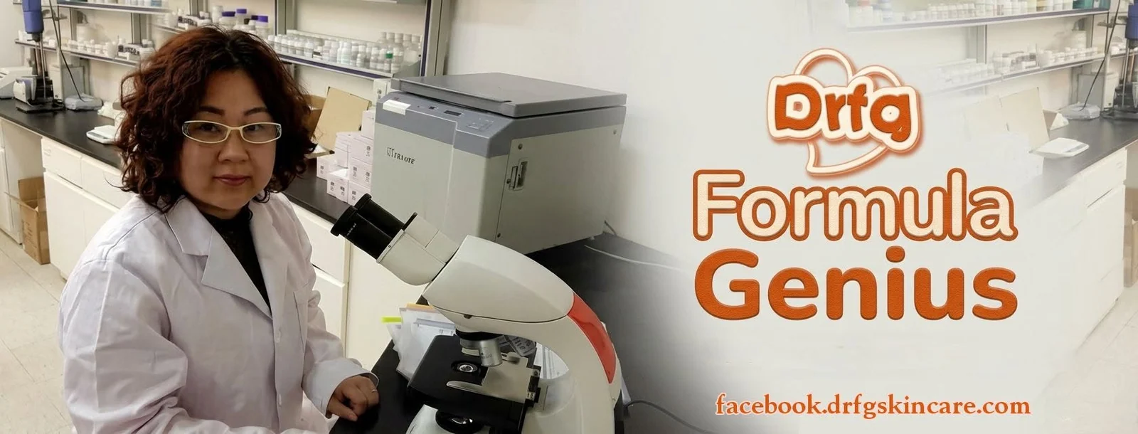Dr.fg laboratory — scientist working at a microscope